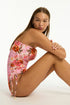 Sea Level Rosewood Tie Side Bandeau One Piece